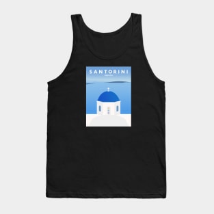 Santorini, Greece Travel Poster Tank Top